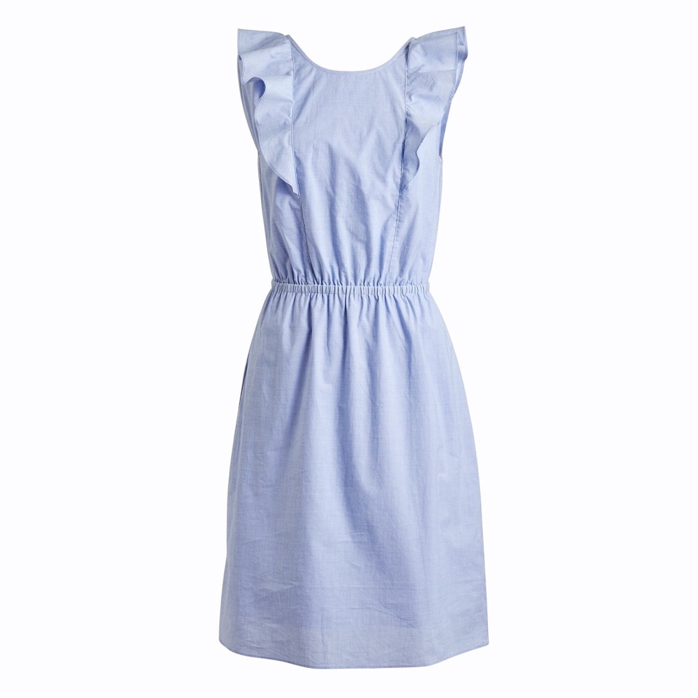 Jcrew ruffle sleeve dress